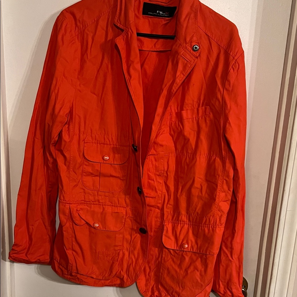 Ralph Lauren Vibrant Orange Teddy Jacket